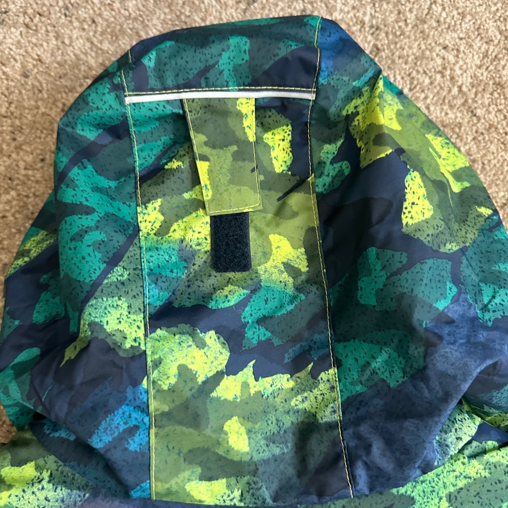 Columbia‎ Winter Jacket Hooded Puffer Coat Camo Green Blue L - Picture 9 of 9
